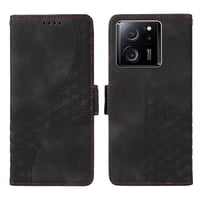 Carcasa Foxdock Xiaomi 13T Pro De Cuero Pu, Diseño Acolchado Clásico, Protección Contra Caídas Y Rayones