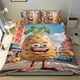 thumbnail image 1 of Papa Graciosa Conjunto de sábanas temático, trío de piezas, cómodo y amigable con la piel, diseño único, regalo de decoración para el hogar para familiares, amigos y fans,140cm *210cm, 1 of 6