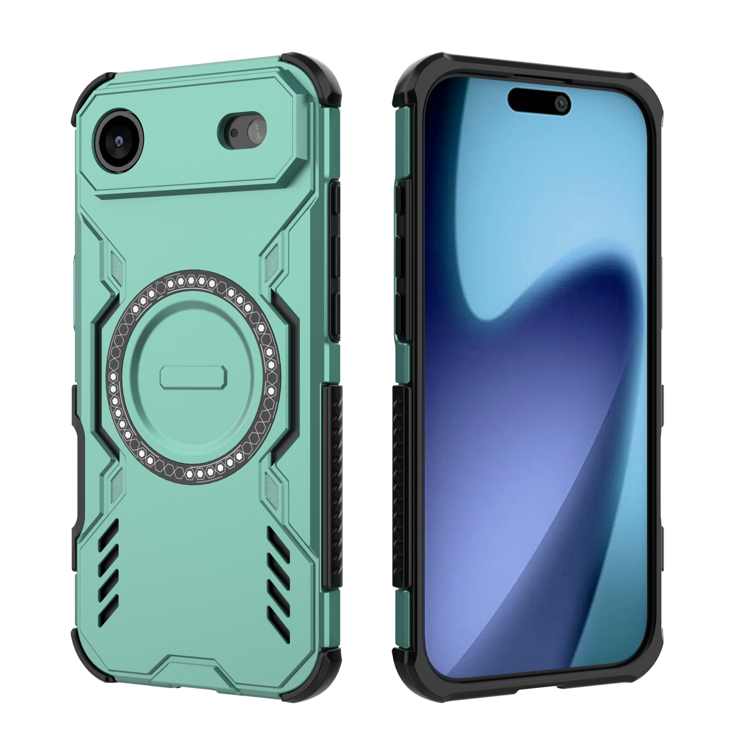 Funda Foxdock Para Iphone 17 Air , Magnética, Resistente A Golpes, Con Soporte, Unisex, Carga Inalámbrica