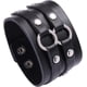 thumbnail image 1 of Pulsera de cuero trenzada estilo punk con cierre magnético, brazalete de piel de vaca, pulseras de rock, pulsera gótica ajustable, regalo de Navidad, cumpleaños, San Valentín, para adolescentes, niñas, 1 of 7