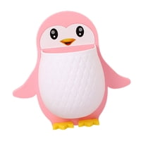 Magideal - Soporte Para Cepillo De Dientes Con Forma De Pingüino, Estante De Almacenamiento Con Orificio De Drenaje, Bolígrafo, Teléfonos, Palillos, Utensilios, Rosado