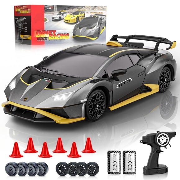 Auto a control remoto LUXOS RC Lamborghini Huracán STO 1:18 4WD para drift