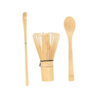 Magideal - Juego De 3 Piezas De Matcha, Estilo Japonés, Cuchara Para Matcha, Cuchara Para Chashaku, Batidor De Bambú, Juego De Batidor De Matcha Hecho A Mano Par