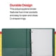 thumbnail image 5 of Binder School Smart - Anillo redondo (polipropileno, 2,54 cm), color verde, 5 of 7