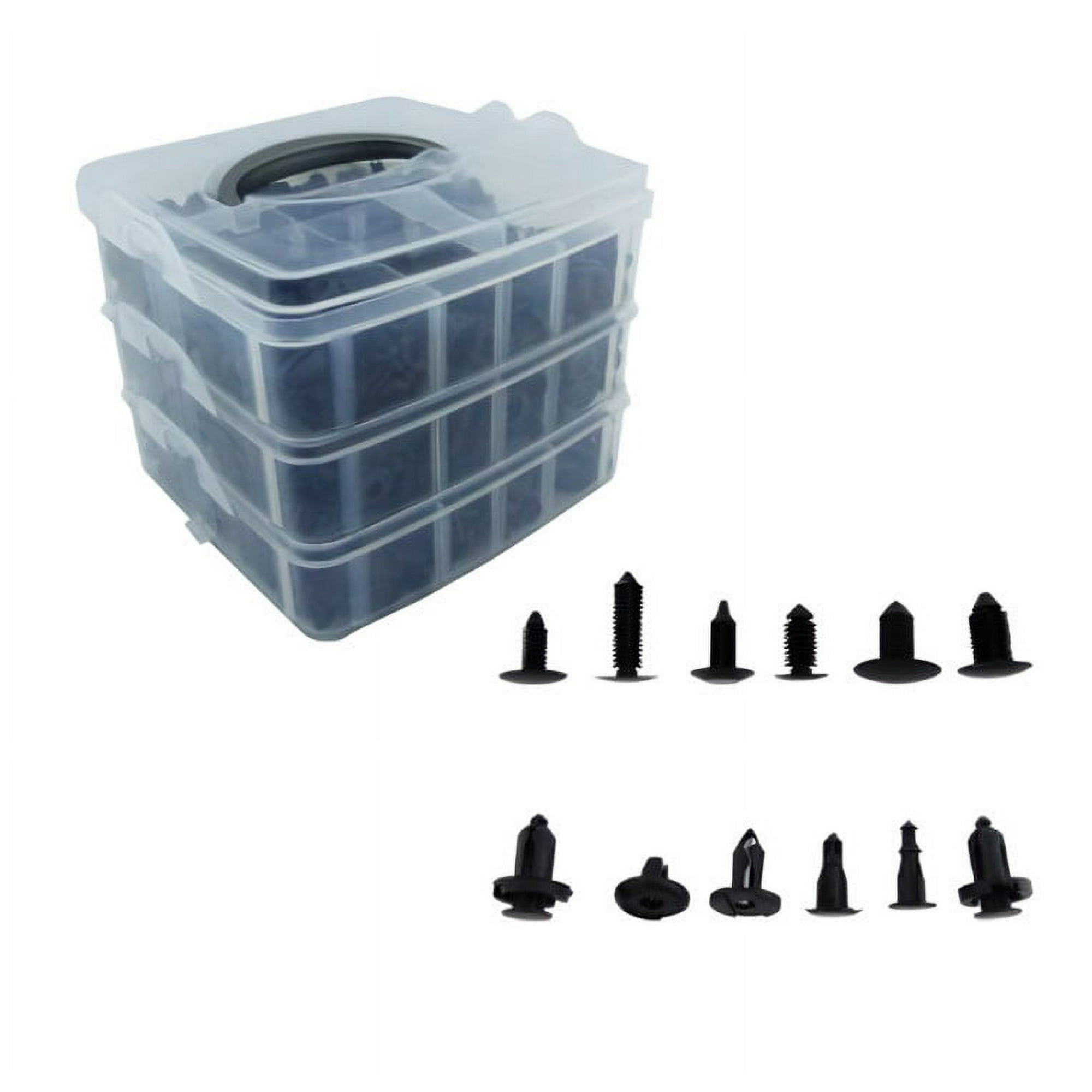 Genérico - Kit De Clips De Retencion Pvc Para Auto Con 625 Pcs Y 1