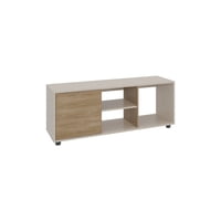 Fmfurniture - Rack Tv 50"" 120,3X34,9X46,7 Beige Y Café Claro