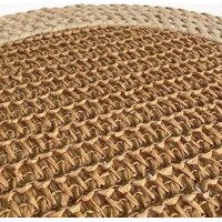 Genérico - Set 4 Individuales Yute Doble Trama Ø35 Kawi®