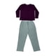 thumbnail image 2 of Pijama Hombre Algodón Solid Burdeo Gris Talla M, 2 of 2