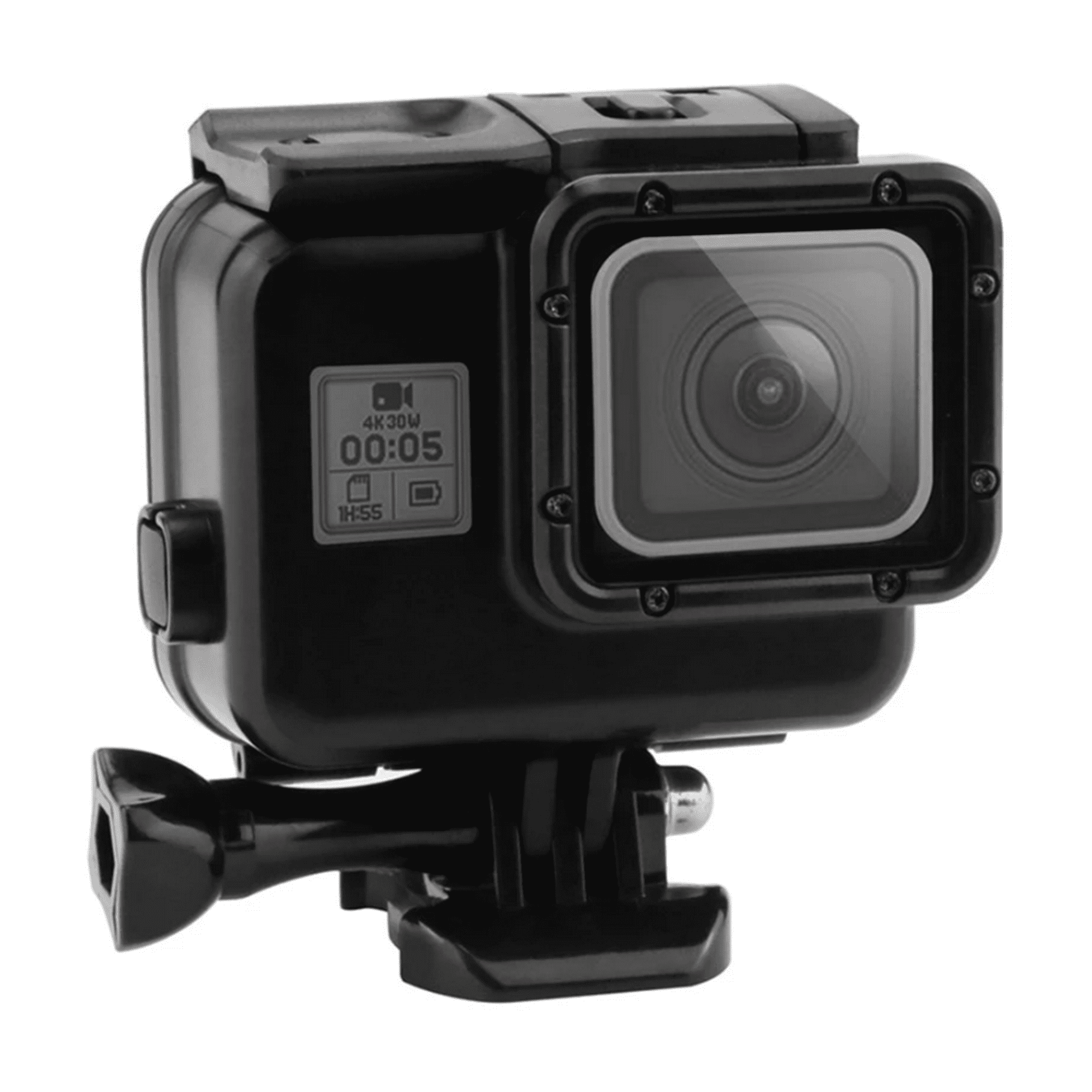 Genérico - Carcasa Sumergible Negra Touch Para Gopro 5 6 7 Black