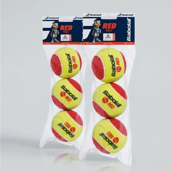 Top Sale 2 Estuche Pelotas Tenis Babolat Red Felt - 3 Unidades Por Estuhce