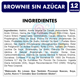 thumbnail image 2 of Brownie Sin Azúcar De Nutrabien Para Colación (Caja Con 12U), 2 of 3