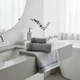 thumbnail image 1 of Toallones De Baño Teng Fei 70 Cm, Set De 3 Unidades Gris Con Ralla Lisa, 1 of 3
