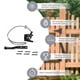 thumbnail image 4 of Gate Latch JZVXX de acero al carbono con tirador de cable de resorte, paquete de 2, 4 of 7