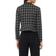 thumbnail image 3 of INSPIRE CHIC Chaqueta de Tweed para Mujer con Cuello Mao, Abierta y Recortada, Talla M, Negro Blanco, 3 of 6