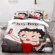 thumbnail image 1 of Cover Set Bedding Set Home Textiles The Eiffel Tower Betty Boop Gift3-Piece Bedding Set (1 Duvet Cover + 2 Pillow Shams), 1 of 3