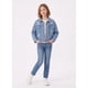 thumbnail image 3 of Chaqueta De Mezclilla Niña Con Brillos Y Rasgados Denim, 3 of 3