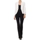 thumbnail image 2 of INSPIRE CHIC Blazer Abierto para Mujer Regreso a Clases Chaqueta de Traje Corto de Verano Blanco-Sólido XS, 2 of 6