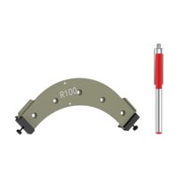 Magideal - Plantillas De Radio Para Esquinas Redondeadas De Carpintería, Plantilla De Biselado De Ángulos Curvos, Plantilla De Radio Para Fresadora, Herramienta R100