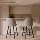 thumbnail image 2 of Pack 2 Taburetes Pisos Bar Cocina Sillas Altas Acolchado 65 cm Sora Lino Beige, 2 of 8