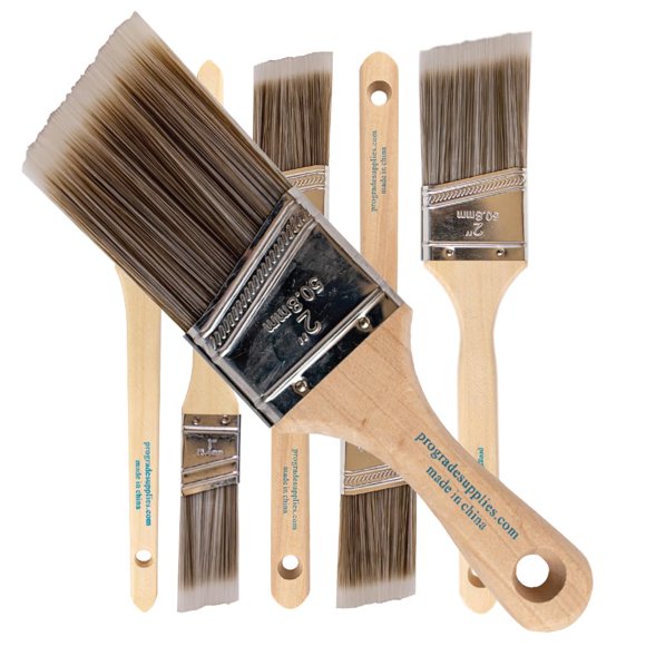 Set de 6 brochas angulares Vermeer para molduras y paredes