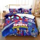 thumbnail image 2 of Kawaii Spiderman Duvet Cover Pillowcase Bedding Set Hero Cartoon Animation Home Dormitory Room Decoration Boy Gift, 2 of 5
