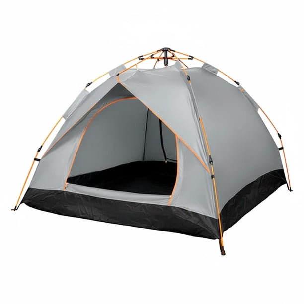 Carpa 3 Personas Impermeable Protección UV y Fácil Armado gris