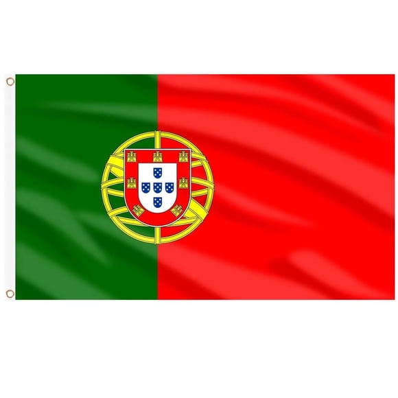 Bandera de Portugal Boolavard 90 x 150 cm, impermeable, doble cara