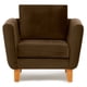 thumbnail image 1 of Sillón Thomas Felpa Café, 1 of 2