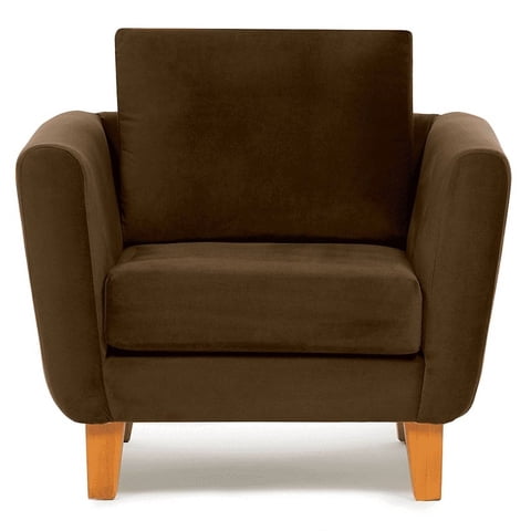 Barra Design - Sillón Thomas Felpa Café