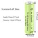 thumbnail image 5 of Pilas recargables Betmaxful AA 1.2 V 300 mAh (12 paquetes), 5 of 8