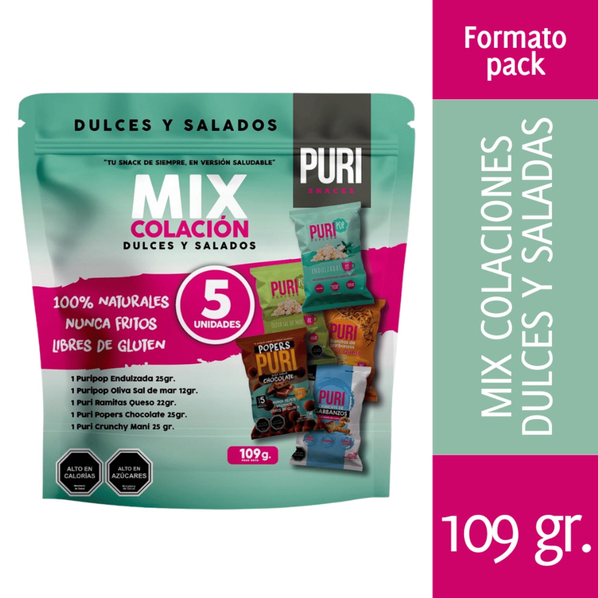 Colación Mix Dulce Y Salado Pack 5 Un 109 g