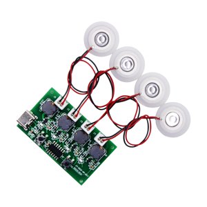 Magideal - Placa De Control De Humidificador De Disco De Atomización, Corriente Nominal 300Ma, Accesorio, Atomizador De Niebla, Módulos De Atomización, Módulo Con 4 Discos