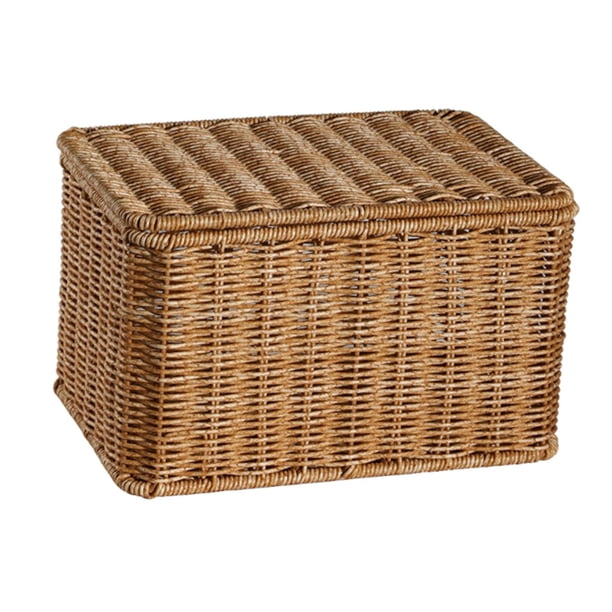 Cesta Organizadora de Artículos Diversos, Cesta Tejida para Juguetes, Contenedor para Artículos Diversos, Contenedor Decorativo para Despensa Y Revist S