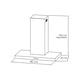 thumbnail image 4 of Campana Rectangular Acero Inox 90Cm - 90M17, 4 of 5