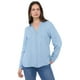 thumbnail image 1 of Blusa Mujer Camisera Tencel Azul Claro Corona, 1 of 5