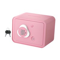 Magideal - Caja Para Ahorrar Dinero, Alcancía, Fácil De Usar, Regalos Para Niños Y Niñas, Tarro Para Ahorrar Dinero, Alcancía Para Cumpleaños, Acción De Gracias, Rosa