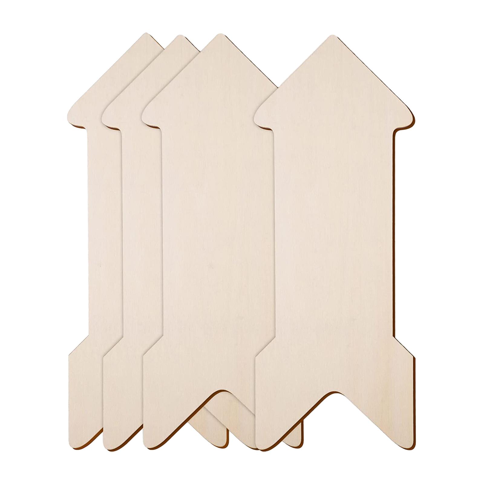 Bothyi - 4X Letrero De Madera Sin Terminar, Dibujo, Escritura, Placa En Blanco Para Bar, Vacaciones, Boda