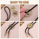 thumbnail image 4 of Uxcell 10 piezas de hebilla de corbata bolo, cierre deslizante ovalado vintage en blanco, estilo 1, bronce, 4 of 6