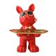 thumbnail image 4 of Estatuilla Para Artículos Diversos, Estatua De Perro, Bandeja Organizadora De Entrada, Color Rojo, 4 of 5