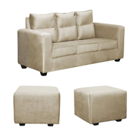 Genérico - Sofa Loreto Felpa Beige