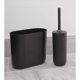 thumbnail image 4 of Funda de plástico ovalada delgada iDesign para papelera, color negro mate, 4 of 5