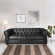 thumbnail image 1 of Sofa Florencia 3 Cuerpos Cuero Colorado Negro, 1 of 5
