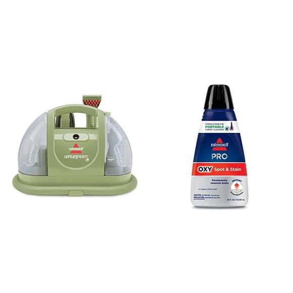 BISSELL Little Green Limpiador Portátil Multiusos para Alfombras + Fórmula Profesional Oxy para Manchas