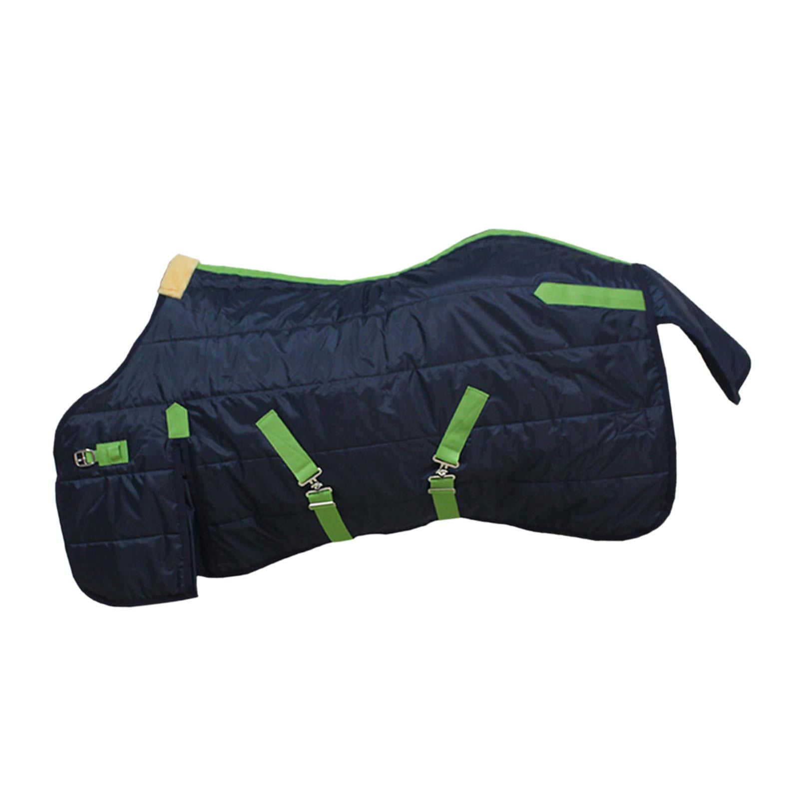 Magideal - Manta Para Caballo Manta Impermeable Transpirable Antifrío Abrigo De Invierno Tejido Oxford Forro Poliéster Adecuada Para Protección Equina Uso Ecuest 110 Cm