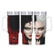 thumbnail image 1 of Cruella Vaso aislado de acero inoxidable con asa, diseño temático, regalo para familia, amigos y fans; incluye pajita y encaja en el portavasos estándar, 40 oz, 1 of 6