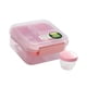 thumbnail image 3 of Contenedores Bento Box Portátiles Multiusos Para Preparar Comidas Para La Oficina, Viajes, Fiestas, Color Rosa, 1250 Ml, 3 of 5