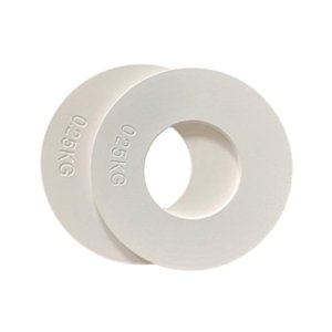 Ioensy - 2Pcs Gym Micro Placas Cambio Adicional Placa De Peso Para Principiantes De Carga De Micro 0.25 Kg De Blanco