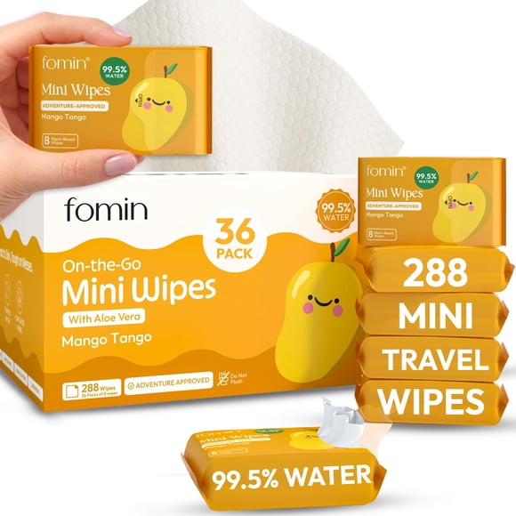 Toallitas FOMIN Mini Mango Tango 288 unidades - Tamaño de viaje