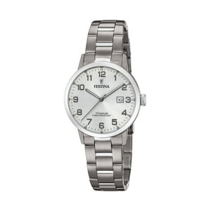Reloj F20436/1 Festina Plateado Mujer Calendario Titanium