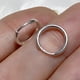 thumbnail image 2 of Aros Argollas 14mm De Plata Fina Italiana 925, 2 of 3